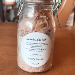Lavender milk bath