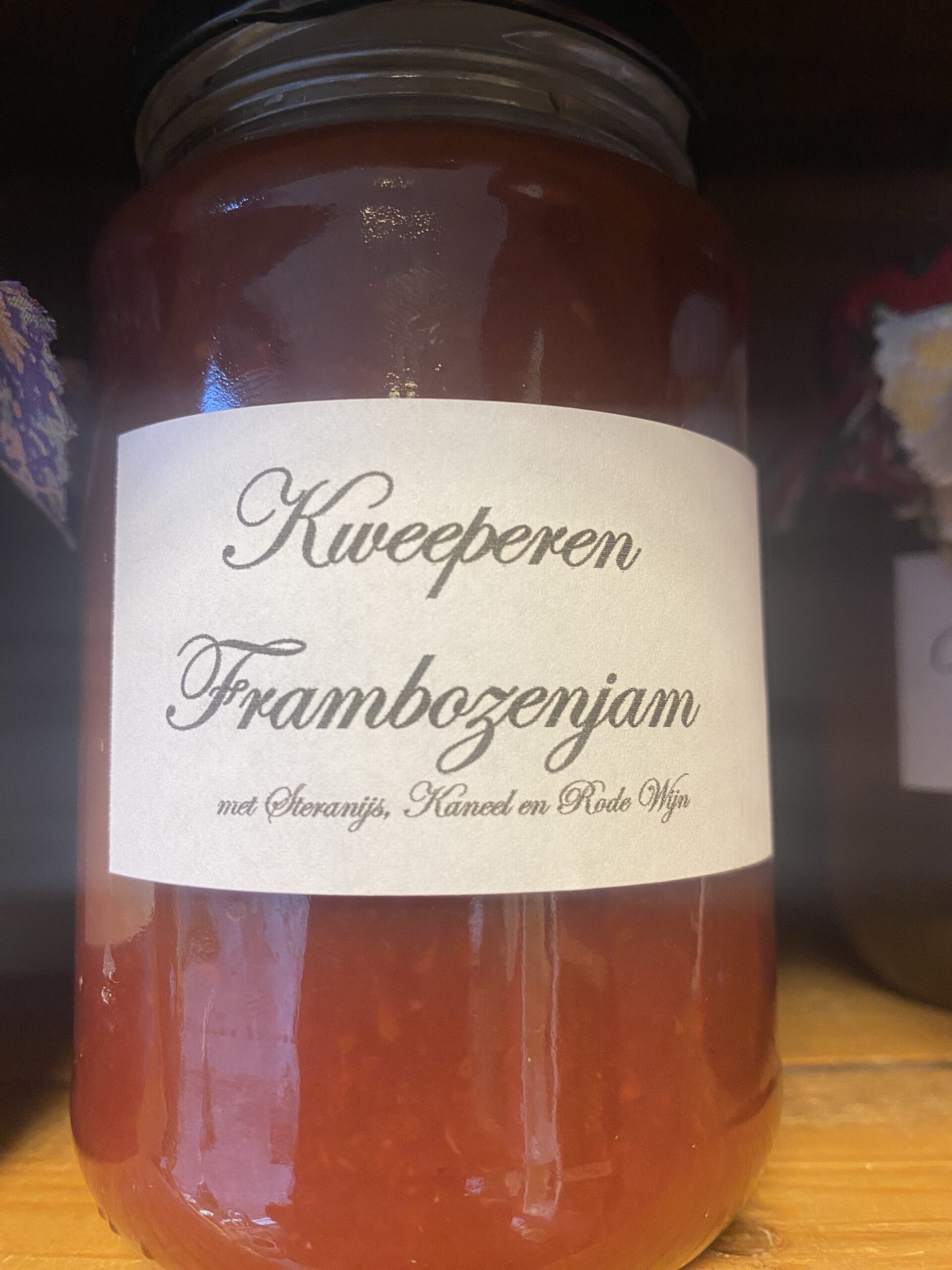 Kweeperen frambozenjam