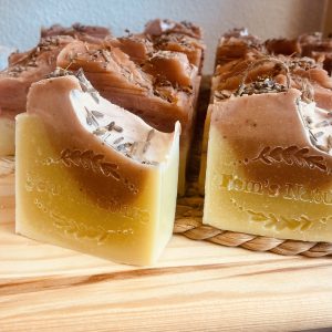 Pink lavender-Rustgevende lavendel bodyzeep