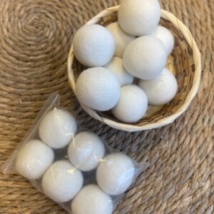 Wollen Drogerballen - SET VAN 3 STUKS