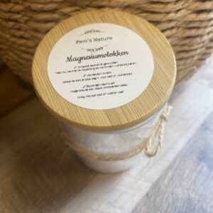 Magnesiumvlokken cadeauverpakking met bamboe deksel