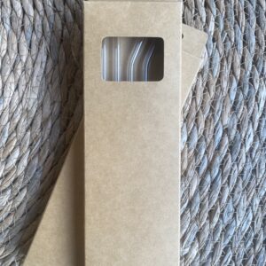 Glazen rietjes pakket