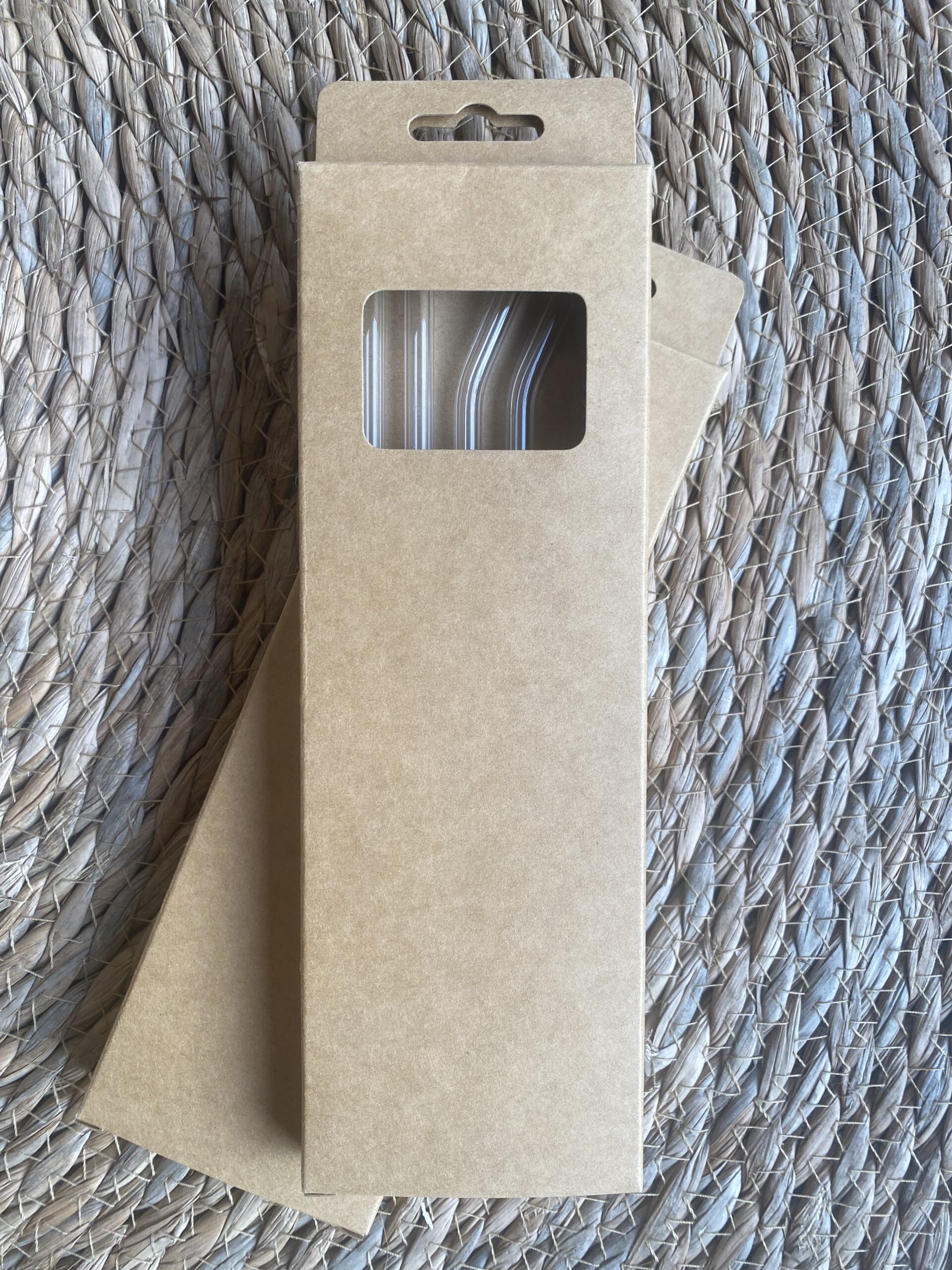 Glazen rietjes pakket